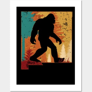 Bigfoot Retro Vintage Sasquatch New Mexico Posters and Art